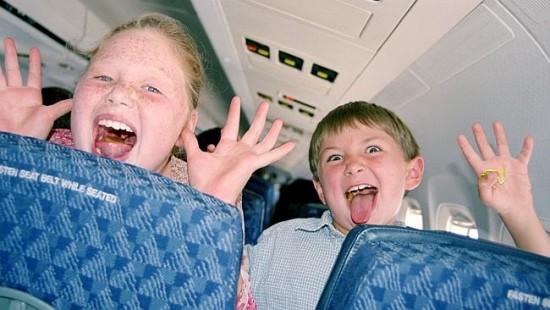 Una sección especial para niños en los aviones